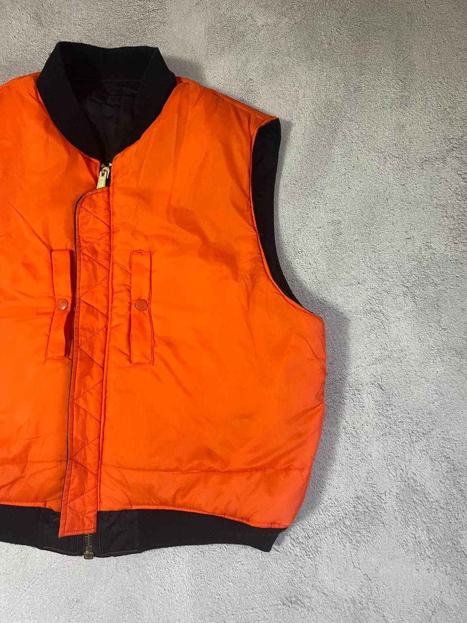 Japanese Brand Alpha Industries Crash thrashed y2k distressed Ma1 vest Size US L / EU 52-54 / 3 - 5 Thumbnail