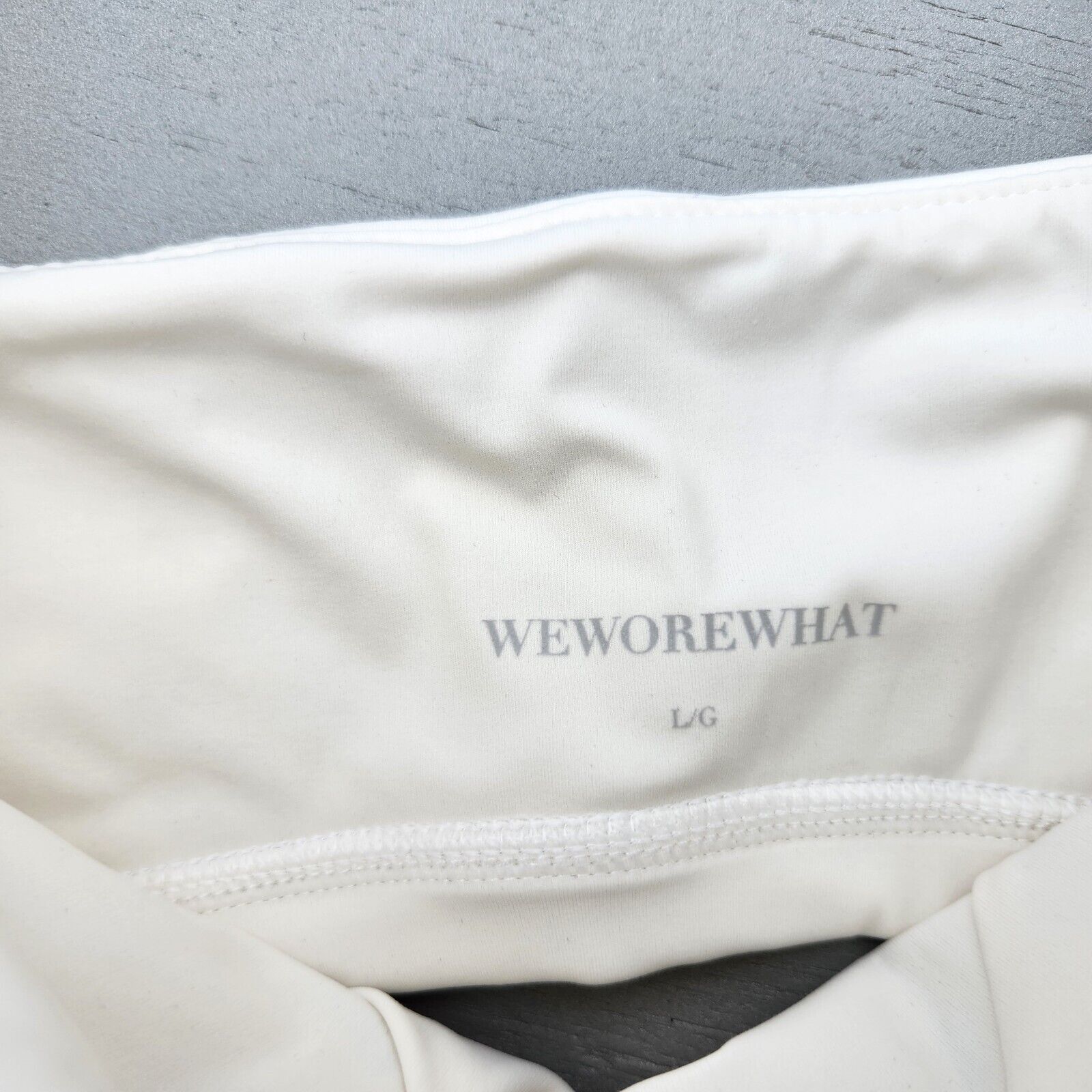 WeWoreWhat We Wore What Women Off White Cropped Corset Top Size L Size L / US 10 / IT 46 - 5 Thumbnail