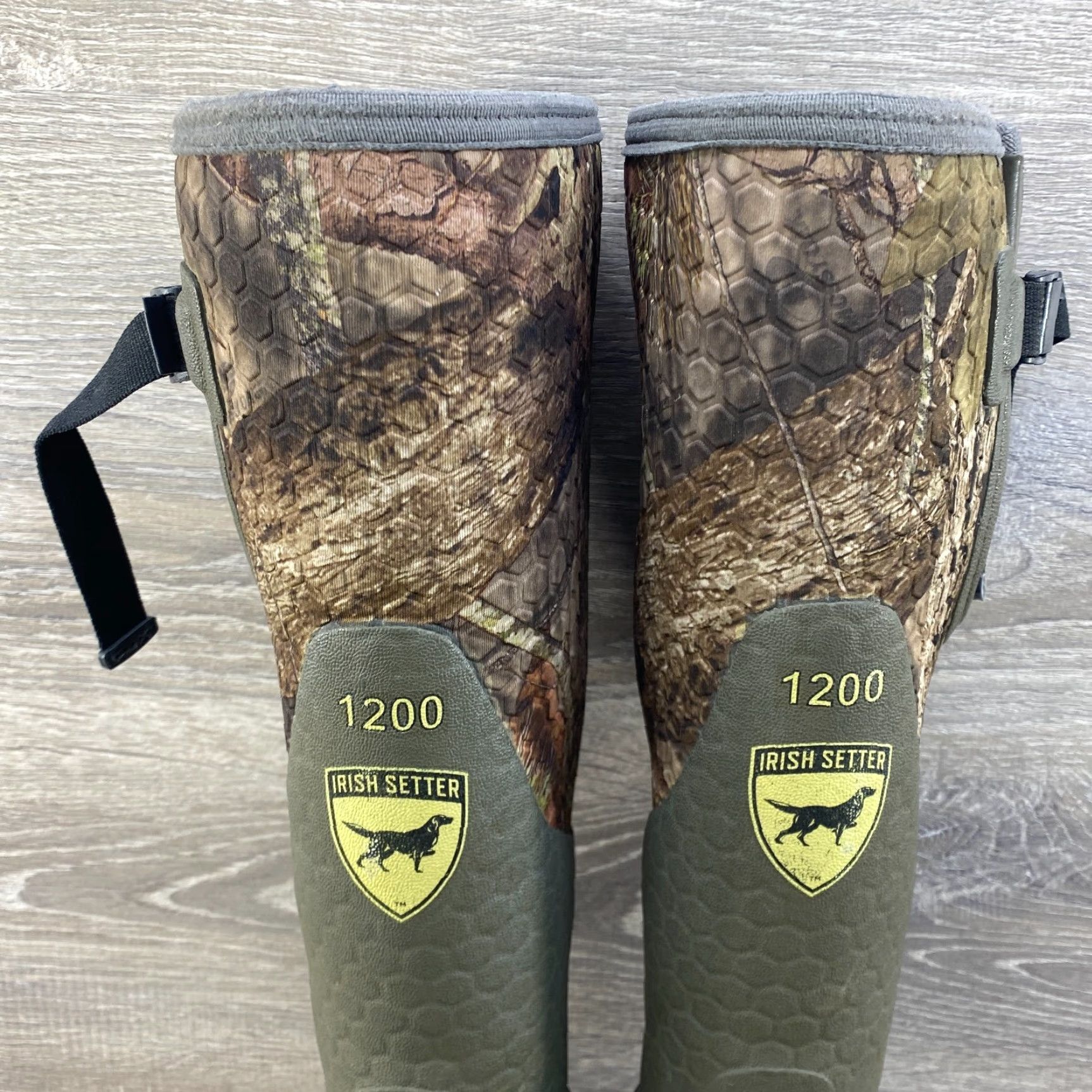 Vintage Irish Setter MudTrek Waterproof Insulated Rubber Boots Camo Hunting Unisex Adults Mens 4 Womens 6 Green Camo Boots Size US 5.5 / IT 35.5 - 4 Thumbnail