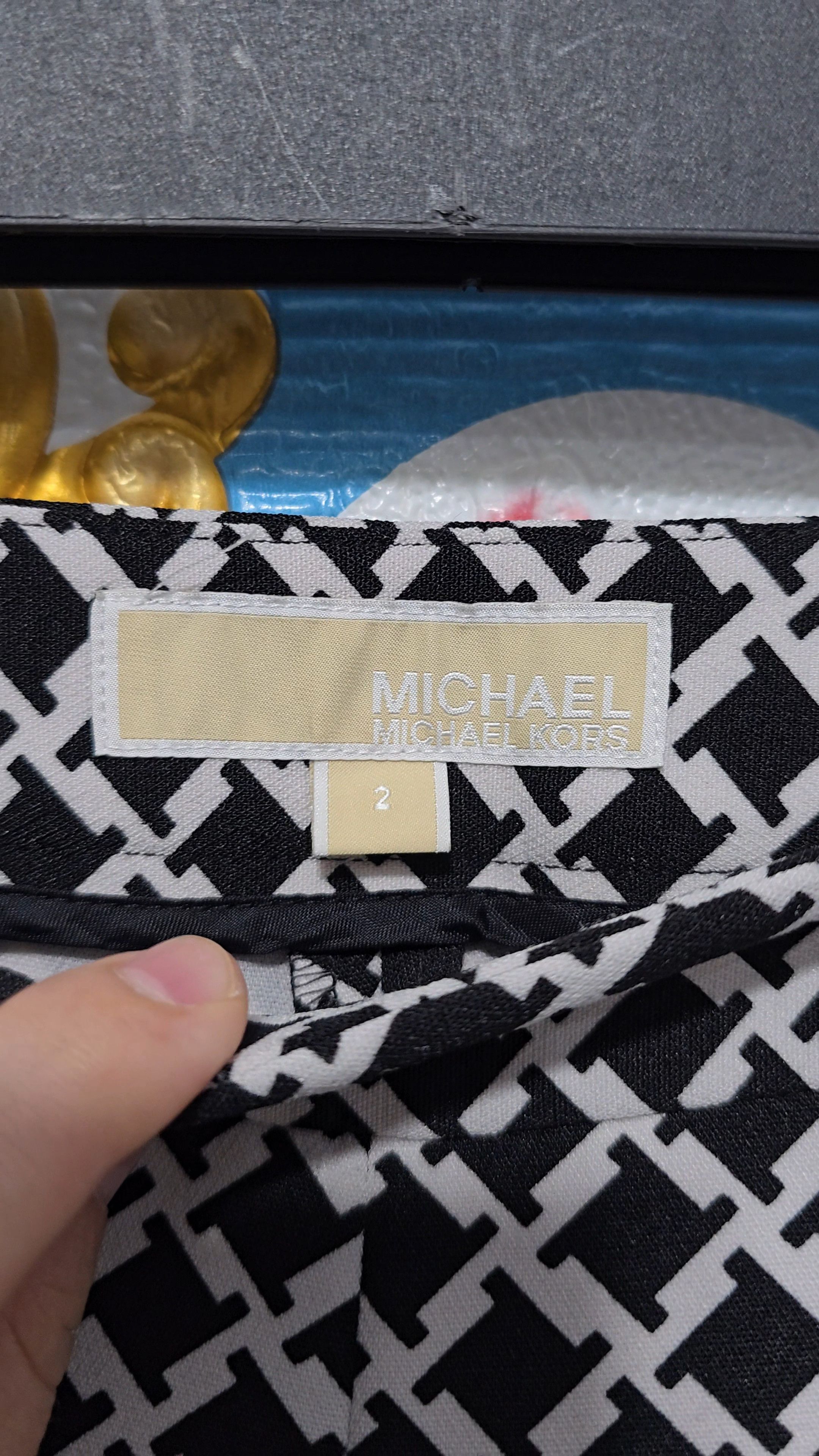Michael Kors MICHAEL KORS Optical print pleated culottes SIZE SMALL Size 26" / US 2 / IT 38 - 2 Thumbnail