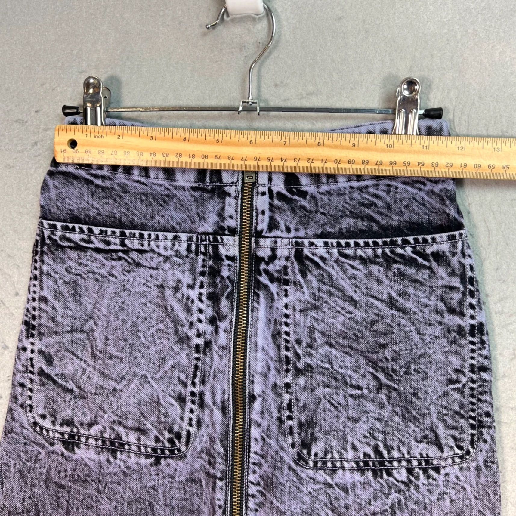 Rachel Comey Rachel Comey High-Waisted Purple Acid Wash Jeans Women's Size 24 Cotton Blend Size 42" / US 20 - 4 Thumbnail