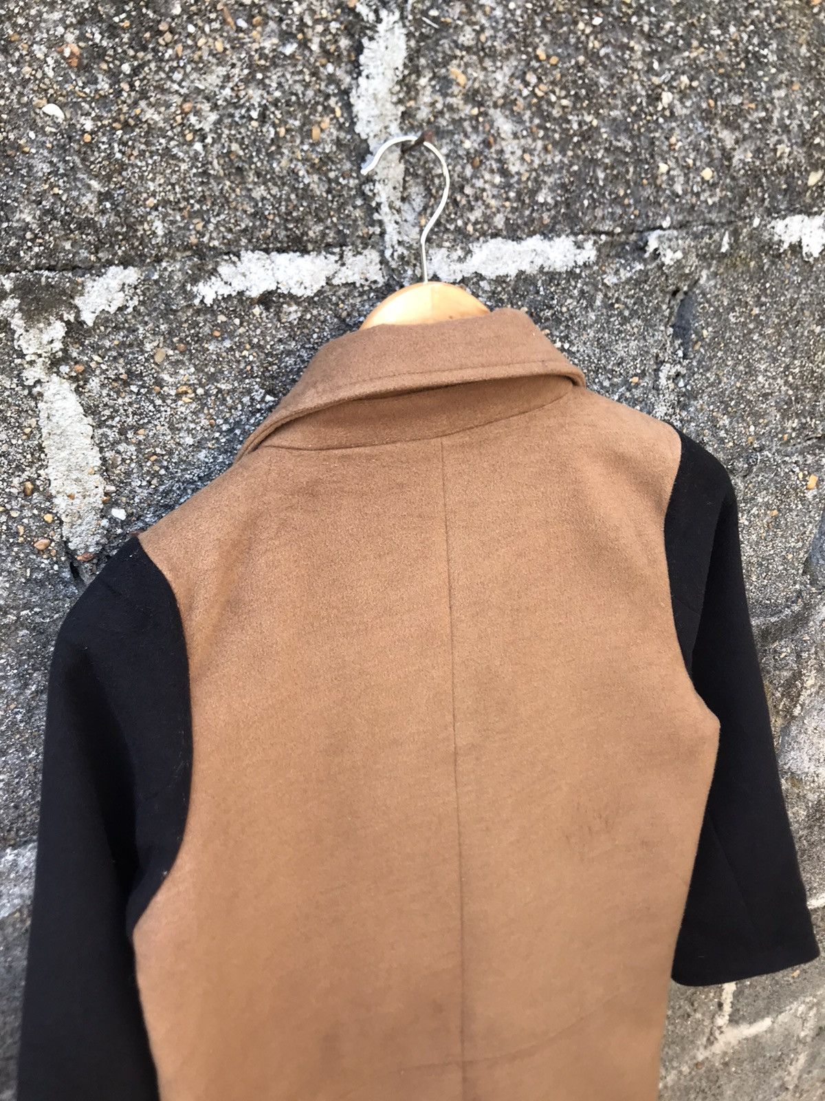 Japanese Brand Long Coat Double Breasted Two Tone Colour Size M / US 6-8 / IT 42-44 - 11 Thumbnail