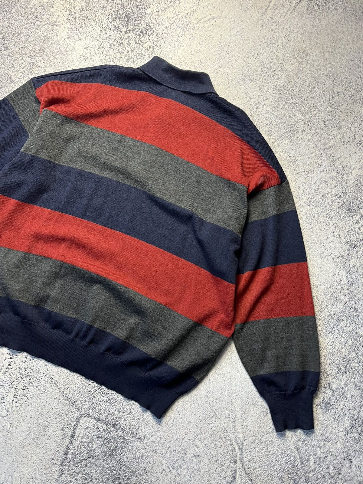 Lacoste Vintage Lacoste Polo Sweater Long sleeve Distressed Y2K Size US XL / EU 56 / 4 - 22 Thumbnail