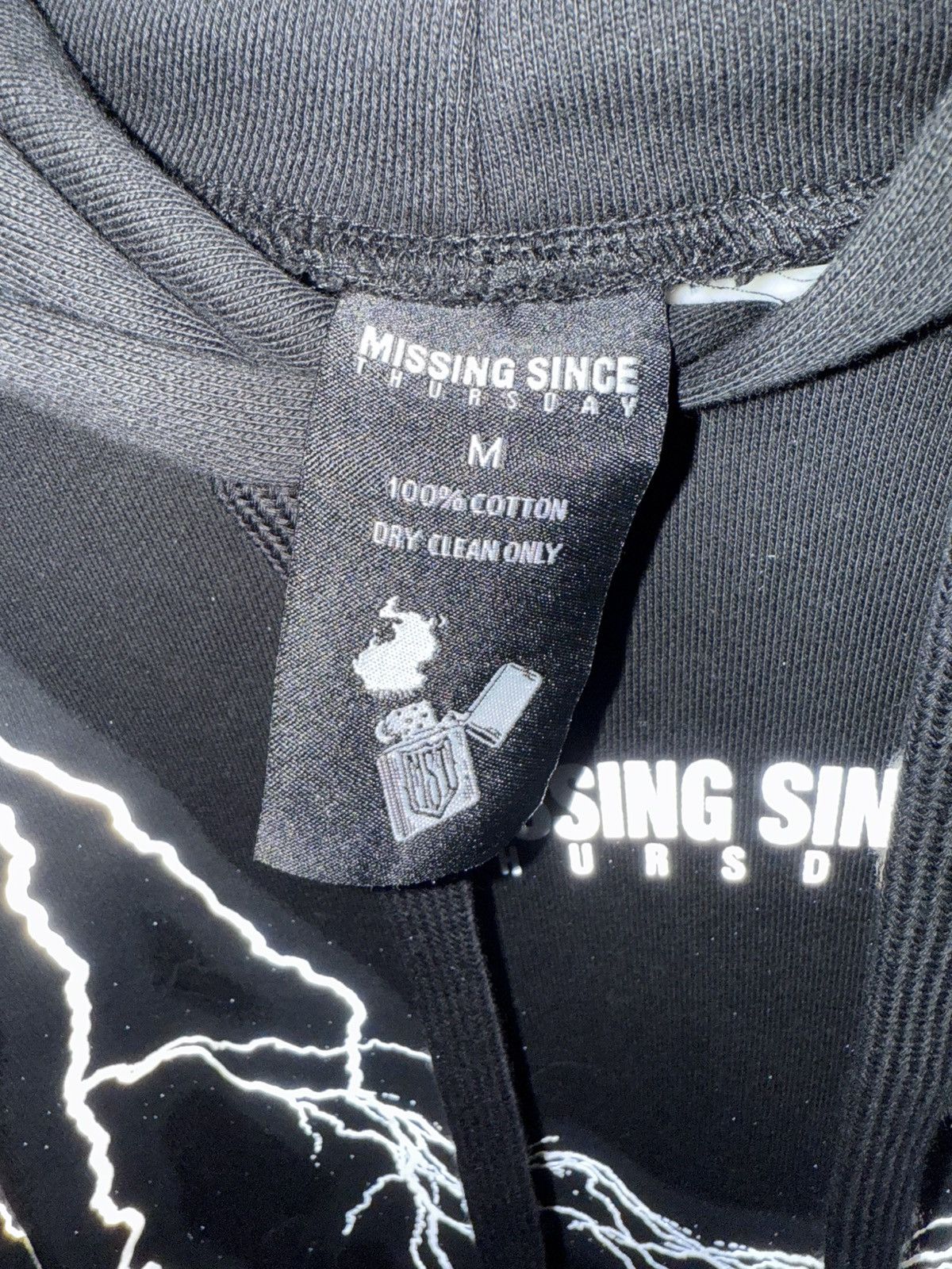 Missing Since Thursday MST black and white Lightning hoodie Size US M / EU 48-50 / 2 - 2 Thumbnail