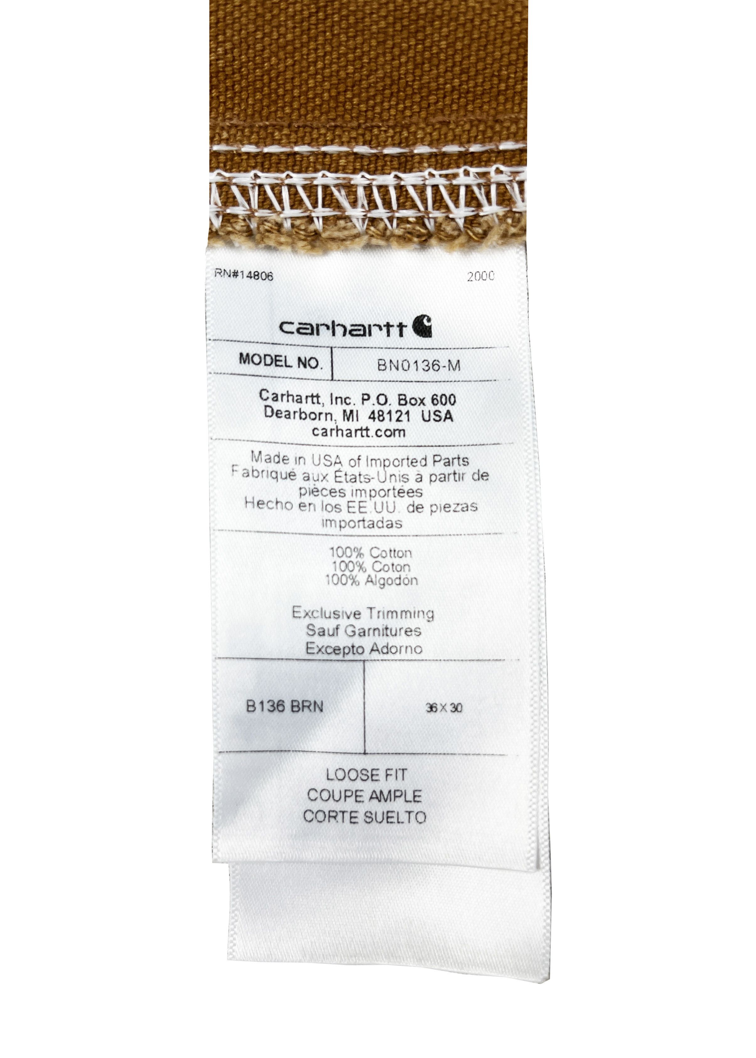 Carhartt Carhartt Double Knee / Duck Canvas / B136BRN / 36x30 Size US 36 / EU 52 - 7 Thumbnail