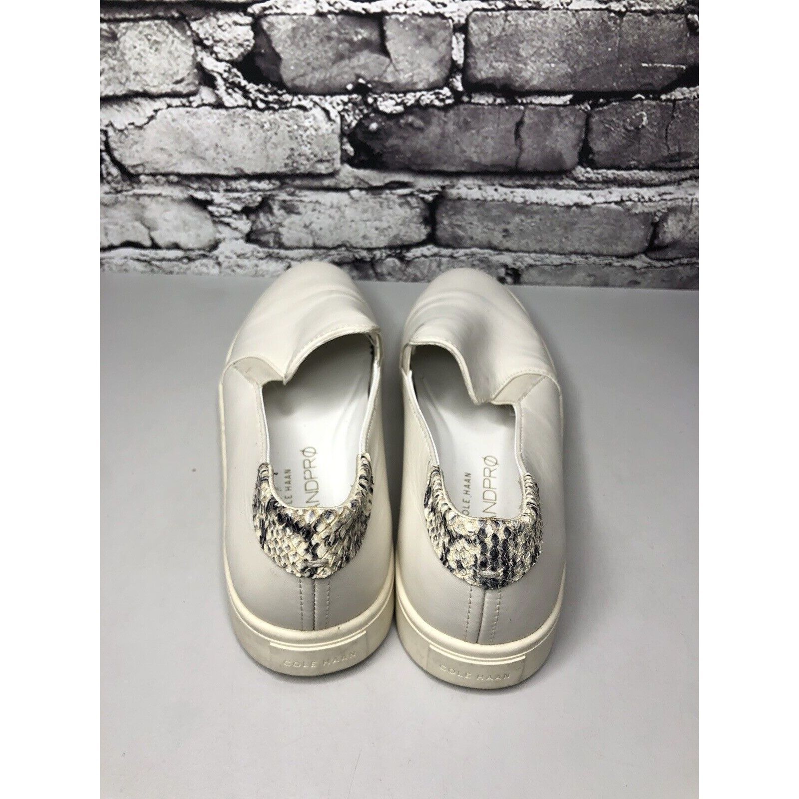 Cole Haan Cole Haan Grand Pro White Leather Slip On Casual Sneakers Sh Size US 9 / IT 39 - 5 Thumbnail