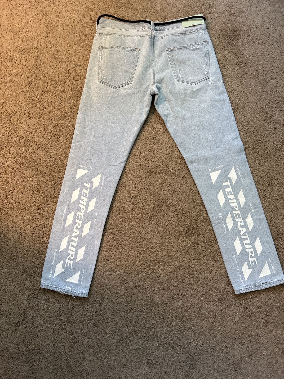 Off-White Off-white temperature denim Size US 34 / EU 50 - 1 Thumbnail