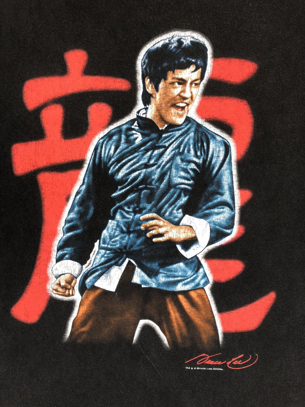 Vintage Vintage 90s BRUCE LEE Kung Fu Guru Tee Size US XL / EU 56 / 4 - 3 Thumbnail