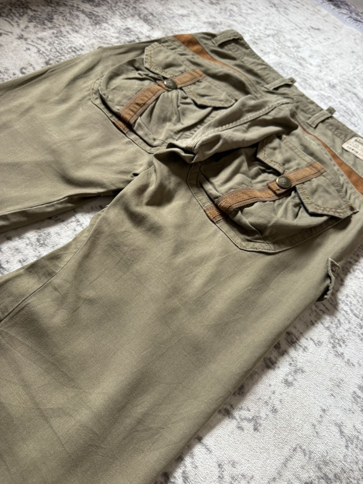 Edwin Edwin XV Bush Pocket Spiral Leg Linen Cargo Pants Size US 32 / EU 48 - 17 Thumbnail