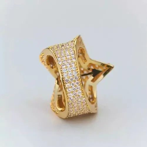 Jewelry Rhinestones Pentagram Five Star Rings🔥🔥🔥 Size ONE SIZE - 3 Thumbnail