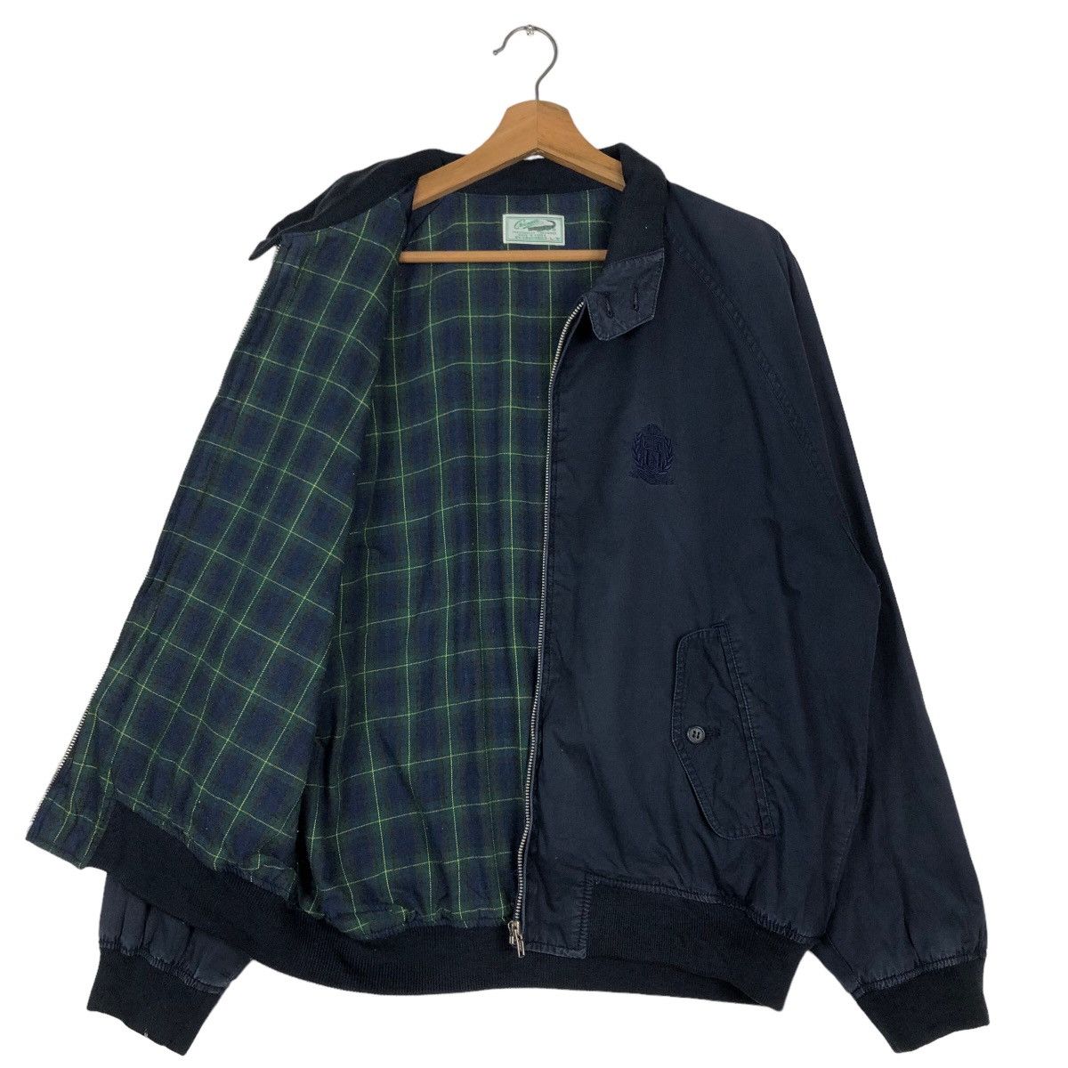 Japanese Brand 🔥Vintage Bomber Jacket Crocodile Japan Tartan Blanket Size US L / EU 52-54 / 3 - 11 Thumbnail