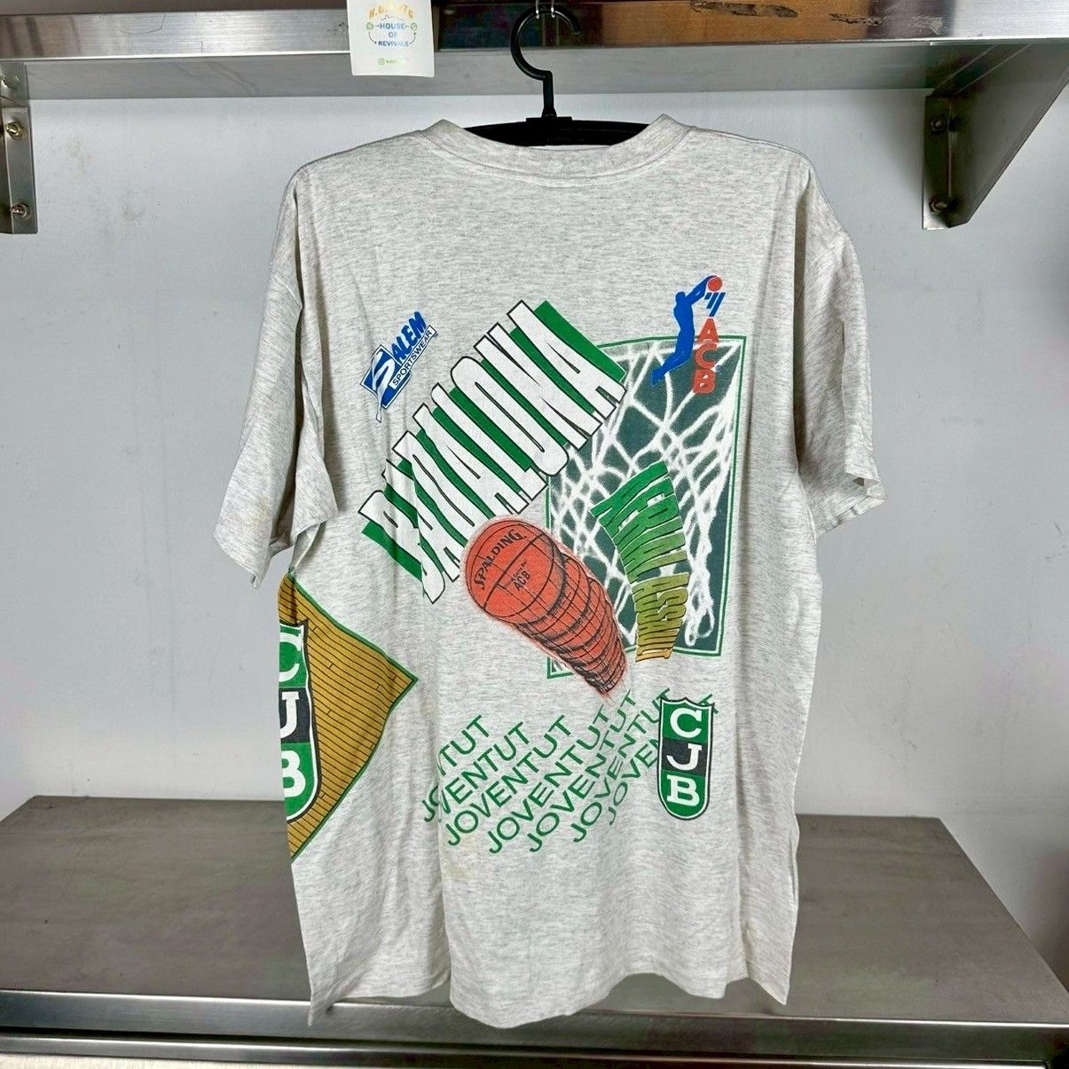 Salem Sportswear × Vintage Vtg 90s CJB Joventut Spanish Basketball AOP Wraparound Tee Size US XL / EU 56 / 4 - 2 Thumbnail