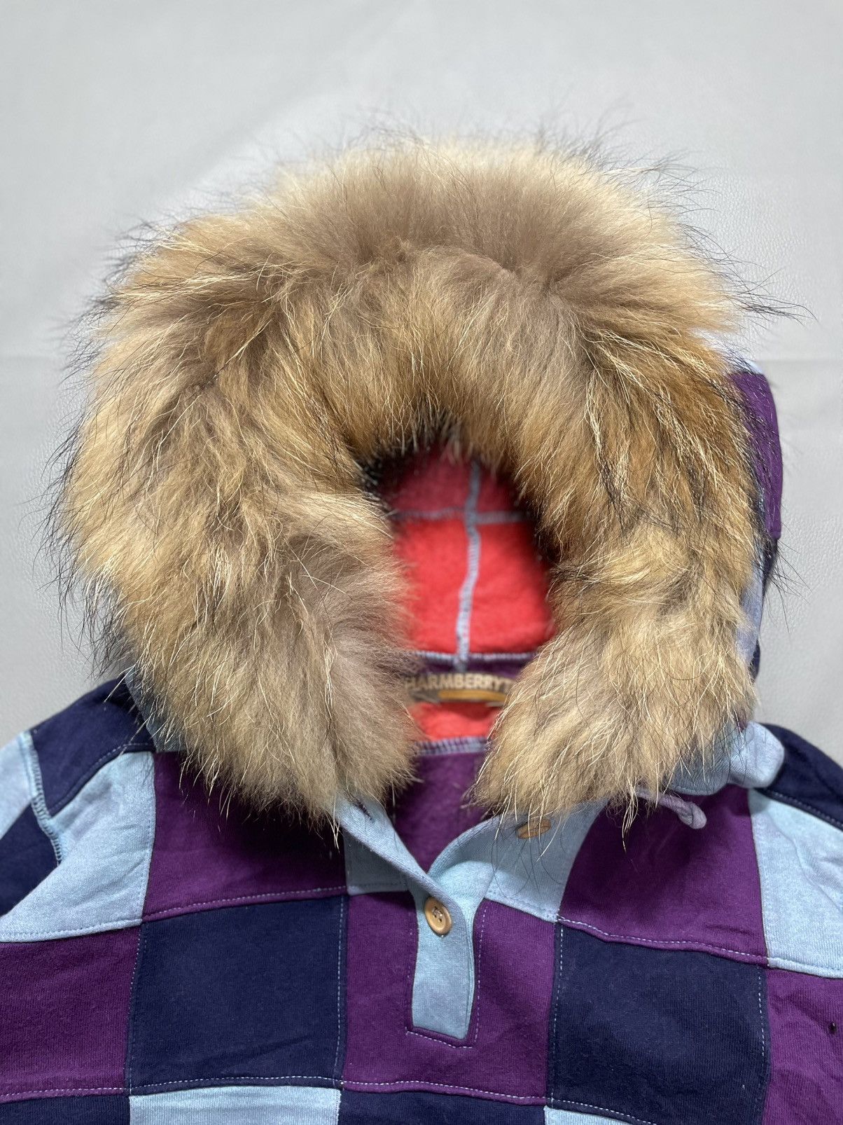 Japanese Brand Japanese Patchwork Fur Hoodie lgb ifsix punks style Size US M / EU 48-50 / 2 - 5 Thumbnail