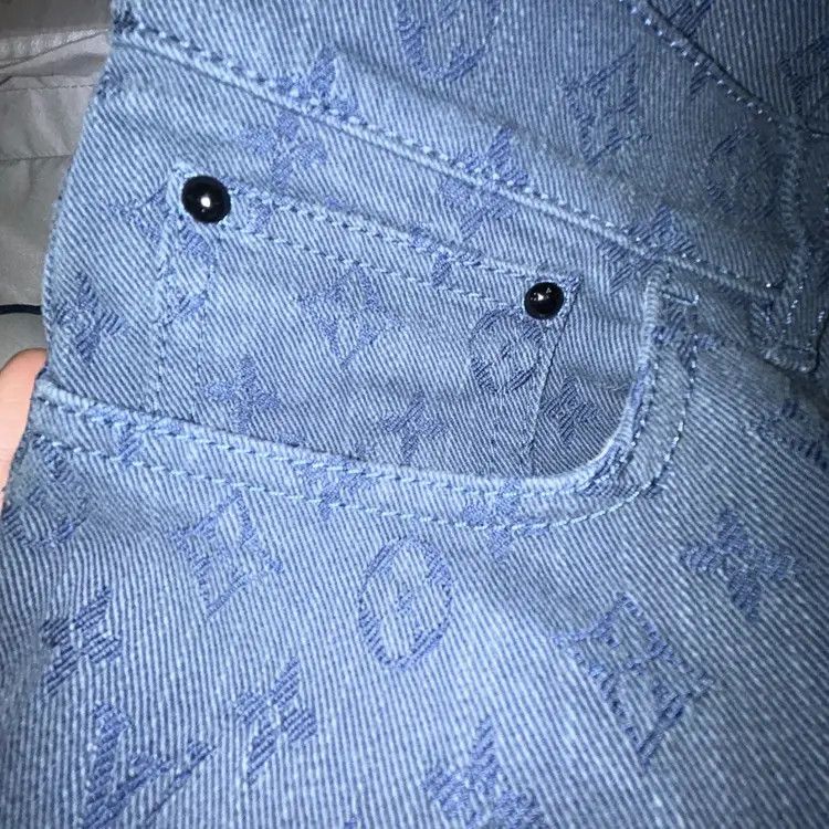 Louis Vuitton Virgil Abloh Monogram Denim Jeans Size US 32 / EU 48 - 7 Thumbnail