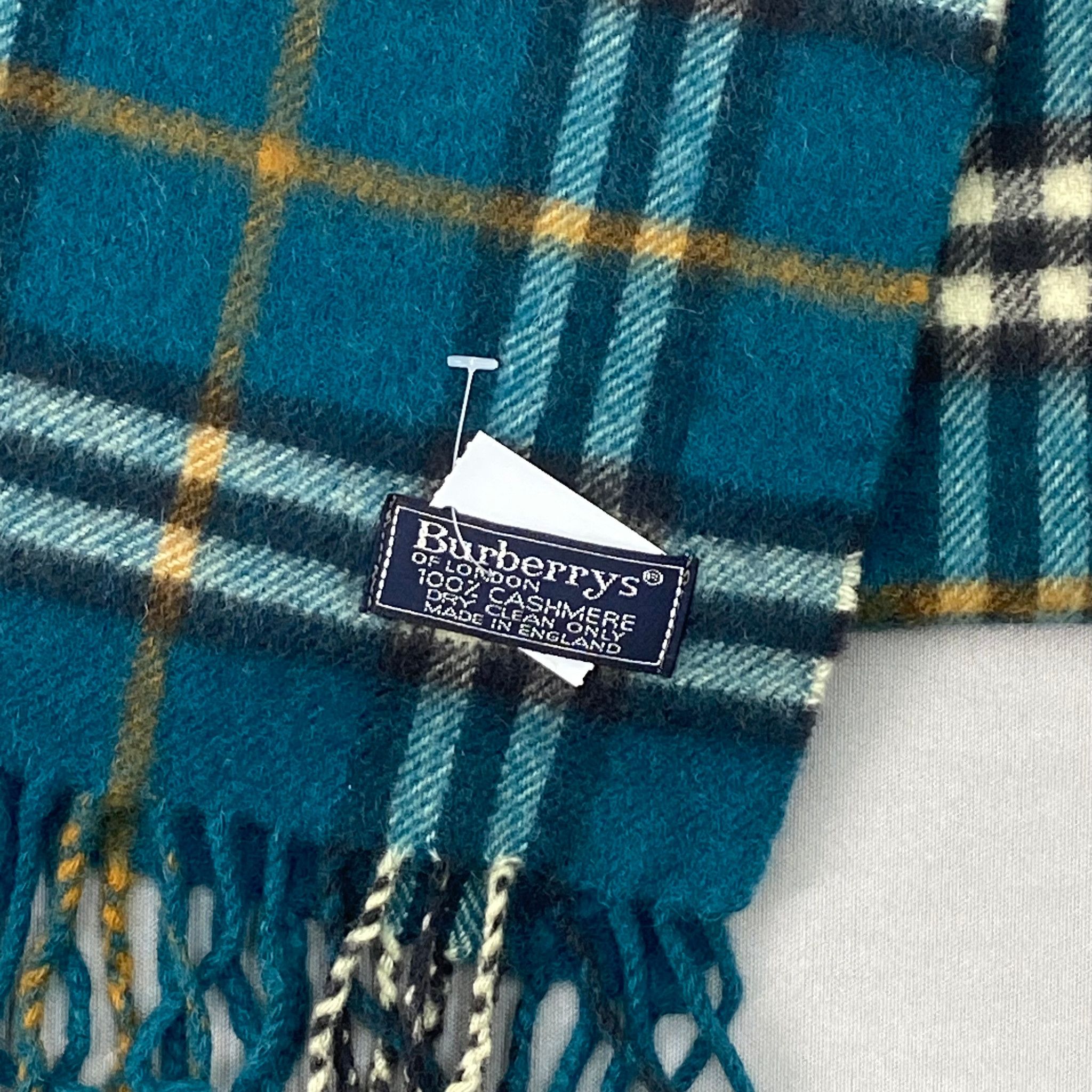 Burberry Vintage Burberry Scarf Muffler Wool Cashmere Check Scarves Size ONE SIZE - 4 Thumbnail