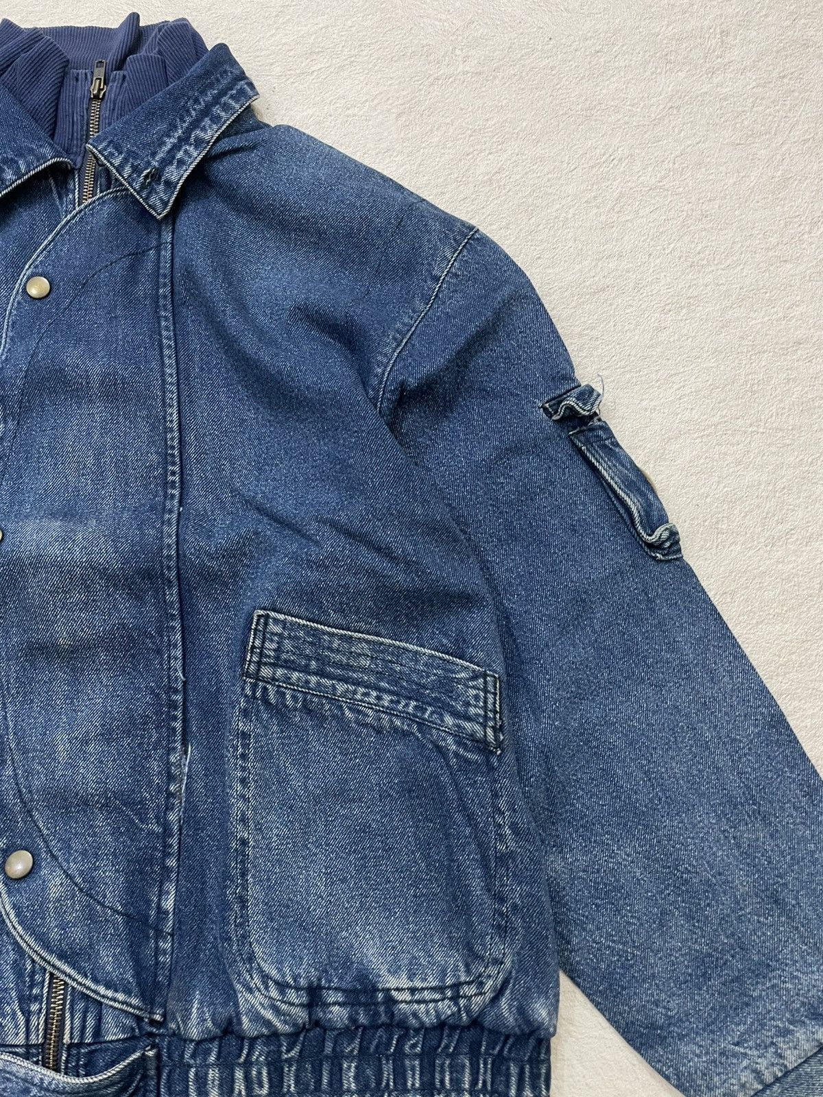 Japanese Brand 2000s Cashbox Japan Wash Denim Jacket Cargo Y2K Hysteric LGB Size US XL / EU 56 / 4 - 3 Thumbnail