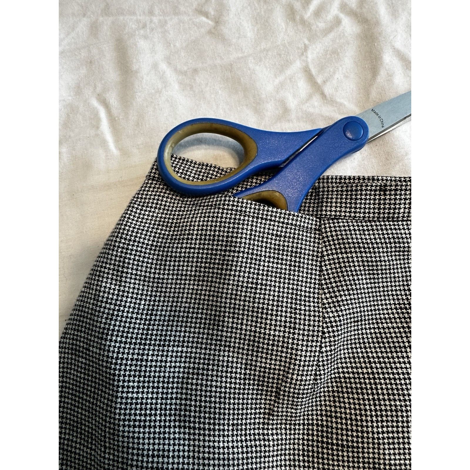 Talbots Talbots Irish Linen Skirt Black&White Sz 14 Linen Preppy Size 33" - 10 Thumbnail