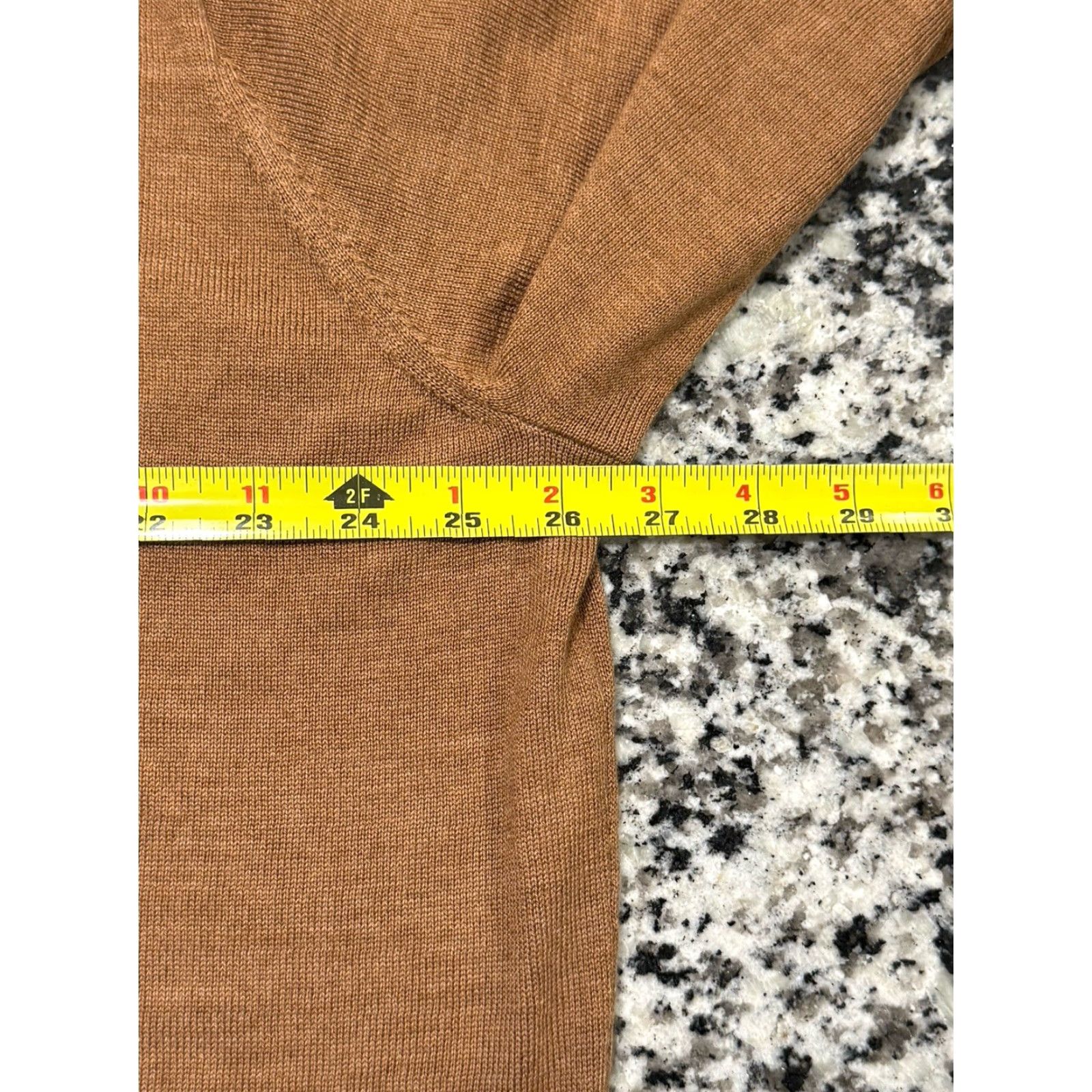 Peter Millar NWT Peter Millar Autumn Crest 1/4 Zip Sweater Camel Brown 2XL Men Pullover Knit Long Sleeve Solid Zipper Country of Origin: China Size US XXL / EU 58 / 5 - 4 Thumbnail