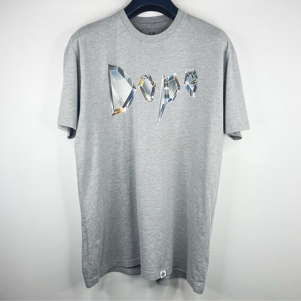 Other DOPE COUTURE Men’s Grey T shirt w Crystal DOPE Logo Size XL Size US XL / EU 56 / 4 - 3 Thumbnail