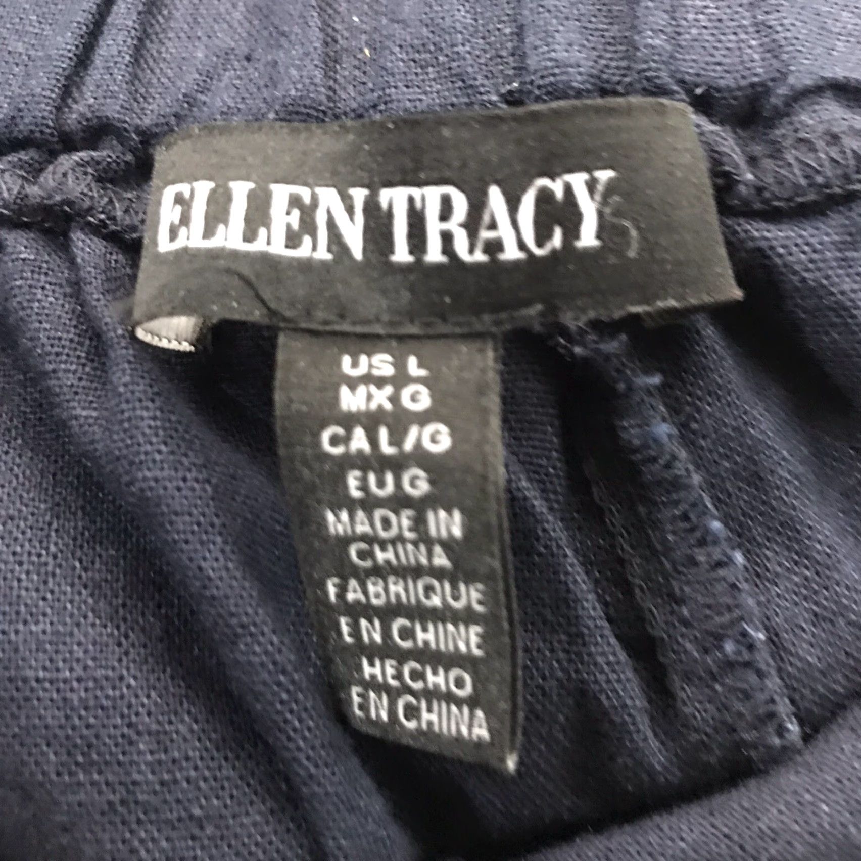 Ellen Tracy VINTAGE Ellen Tracy Linen Blend Shorts Womens Size L Blue Casual Summer 90s Comfort Size 36" / US 14 / IT 50 - 6 Thumbnail