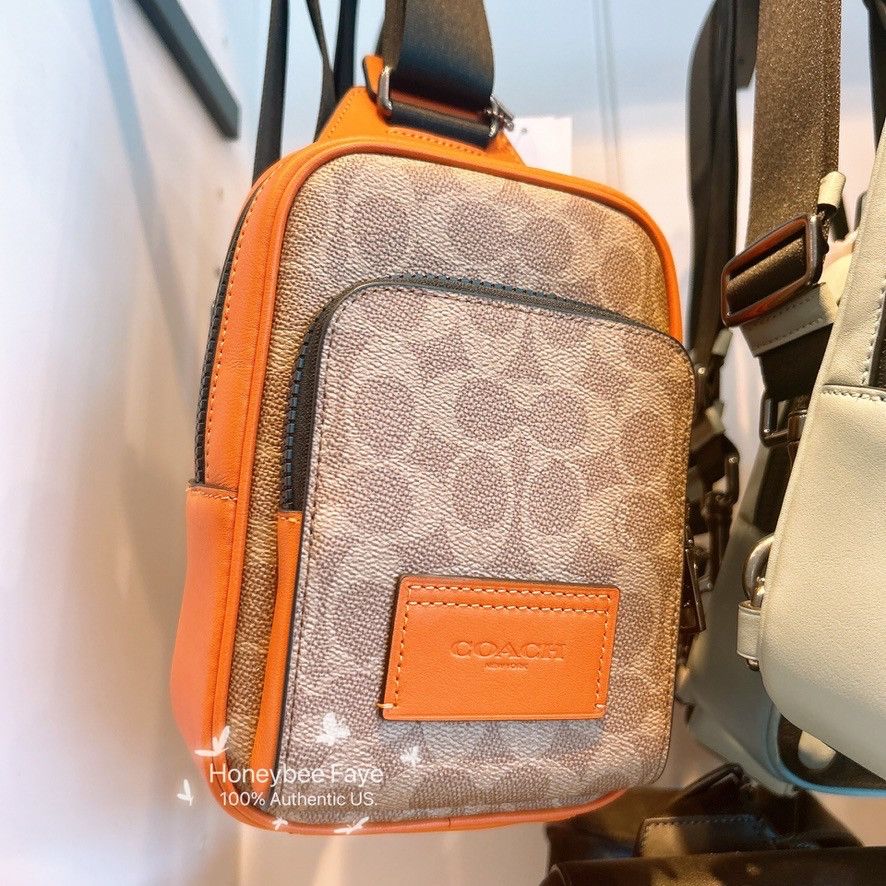 Coach Racer Sling Pack In Colorblock Signature Canvas CAJ38 Size ONE SIZE - 2 Thumbnail