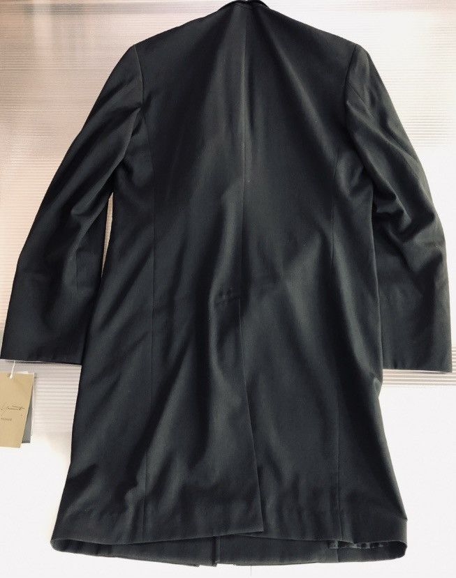 Yohji Yamamoto Yohji Yamamoto 🇯🇵 Pour Homme Nero Wool Dual Drape Coat 2 NWT Size US M / EU 48-50 / 2 - 9 Thumbnail