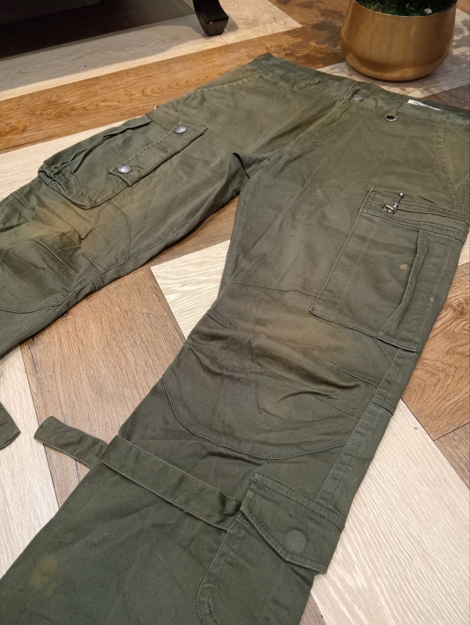 semanticdesign SEMANTICDESIGN JAPAN STRETCH MULTIPOCKET BANDAGE FLARED PANT Size US 31 - 6 Thumbnail