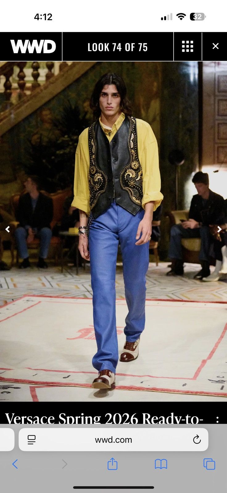 Versace Jeans Couture Vintage Versace Jeans Couture Cornflower Blue Jeans Size US 30 / EU 46 - 11 Thumbnail