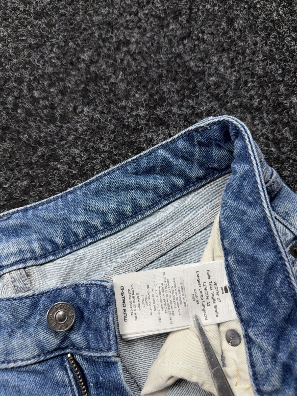 G-Star Vintage 00s G-Star RAW G-Low Bootcut Jeans Y2K Light Wash Size 27" / US 4 / IT 40 - 11 Thumbnail