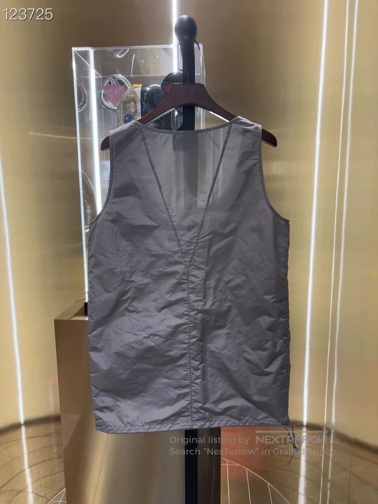 Miu Miu MiuMiu Gray Pocket Logo Utility Vest Dress. Size S / US 4 / IT 40 - 3 Thumbnail
