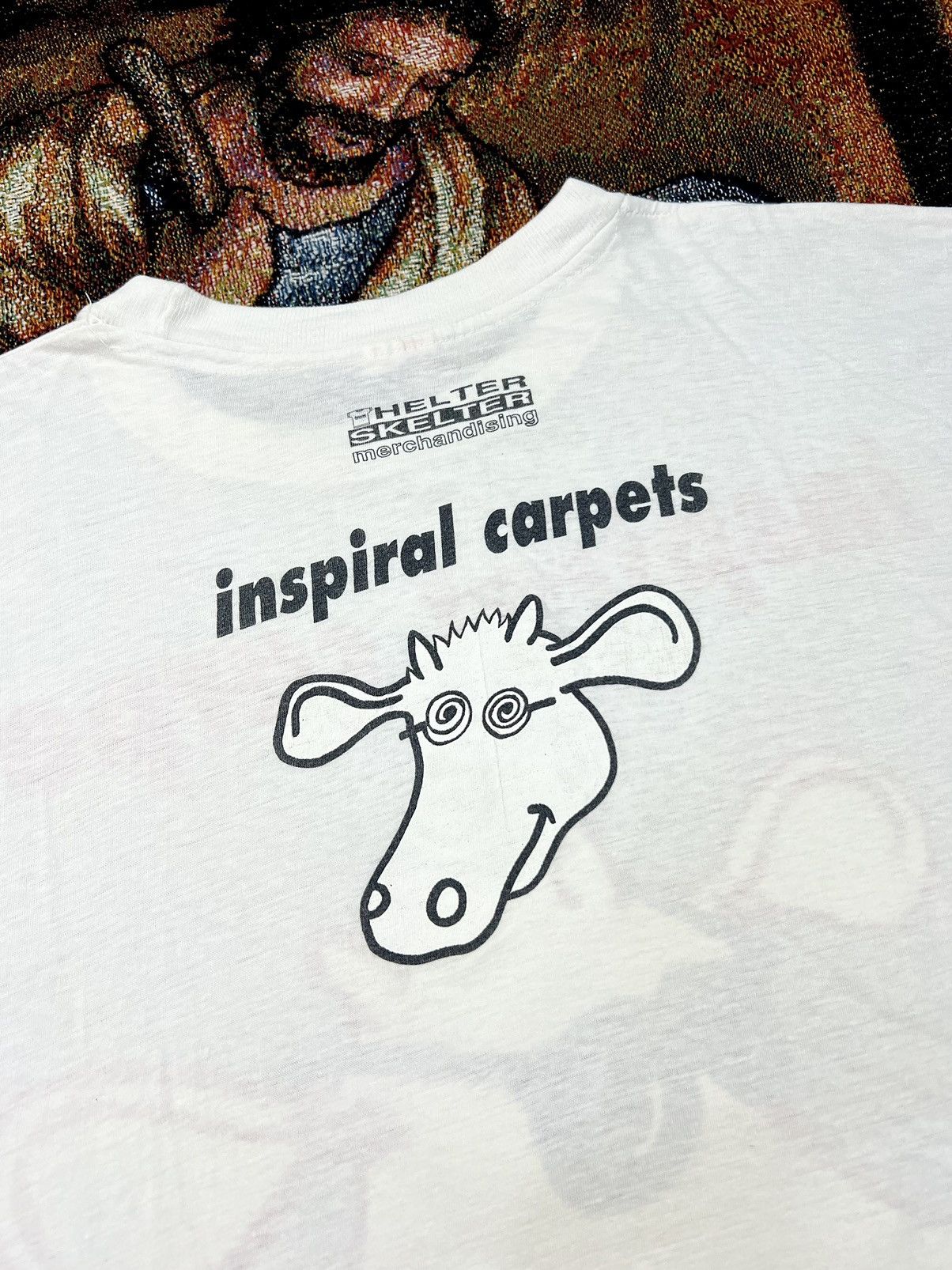 Vintage Rare Inspiral Carpets by Helter Skelter Tee Size US XL / EU 56 / 4 - 5 Thumbnail