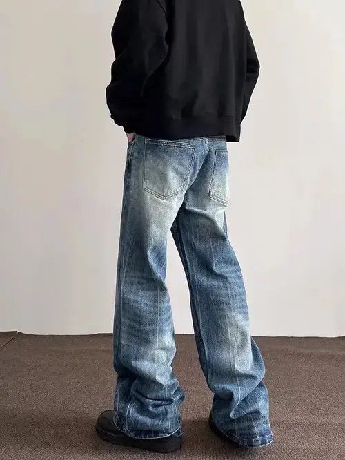 Jean High street lightning crackle micro-flared jeans Size US 34 / EU 50 - 5 Thumbnail