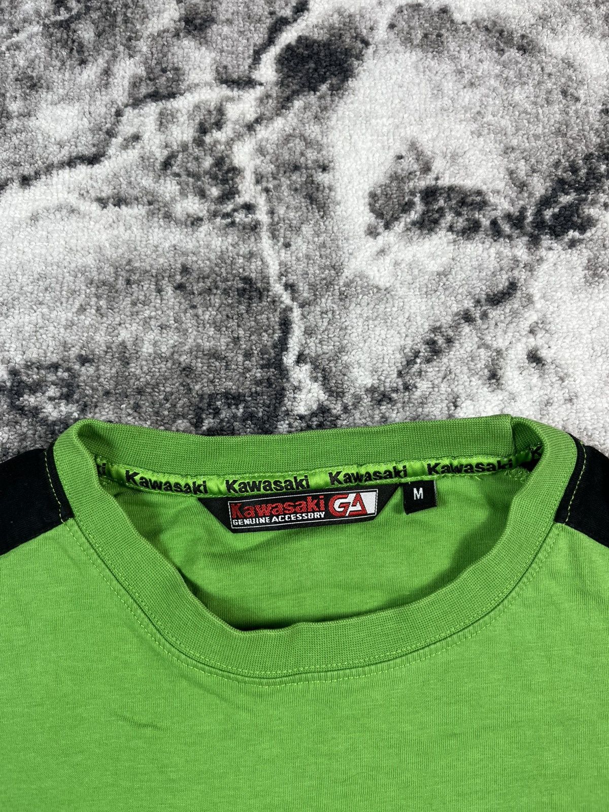 Other Vintage Kawasaki Racing Green Black Tee Y2K Moto Size US M / EU 48-50 / 2 - 4 Thumbnail