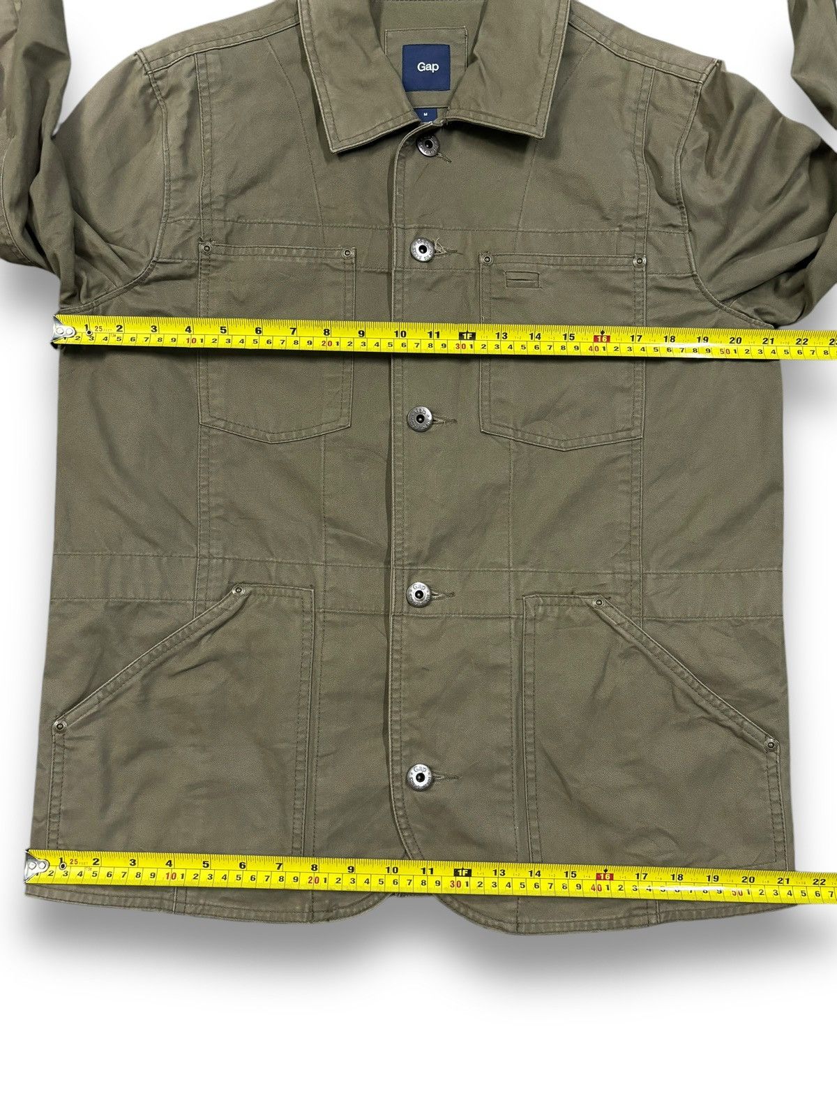 Balenciaga × Gap × Yeezy Vintage Gap Khaki Green Tactical Military Field Jacket Size US M / EU 48-50 / 2 - 16 Thumbnail
