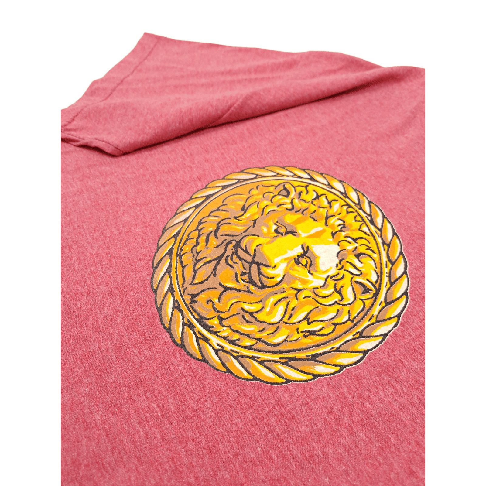 Versace × Vintage 💎 Vintage Gianni Versace Profumi Big Logo Pink T-shirt Size US L / EU 52-54 / 3 - 5 Thumbnail