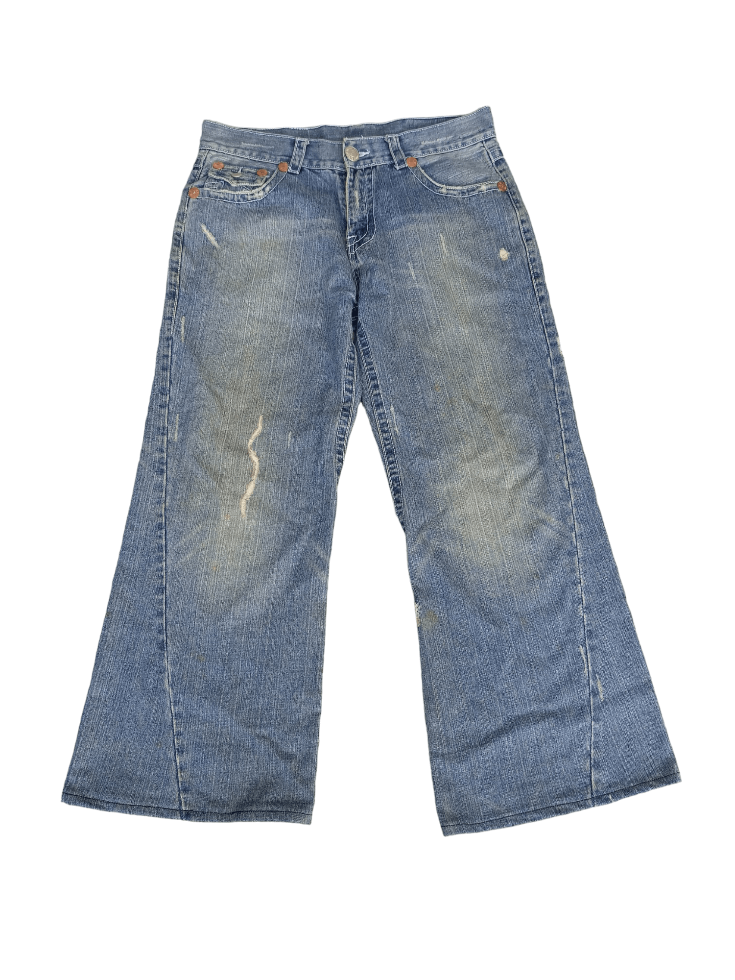 Vintage Vintage True Religion Wide Jeans Size US 34 / EU 50 - 1 Thumbnail