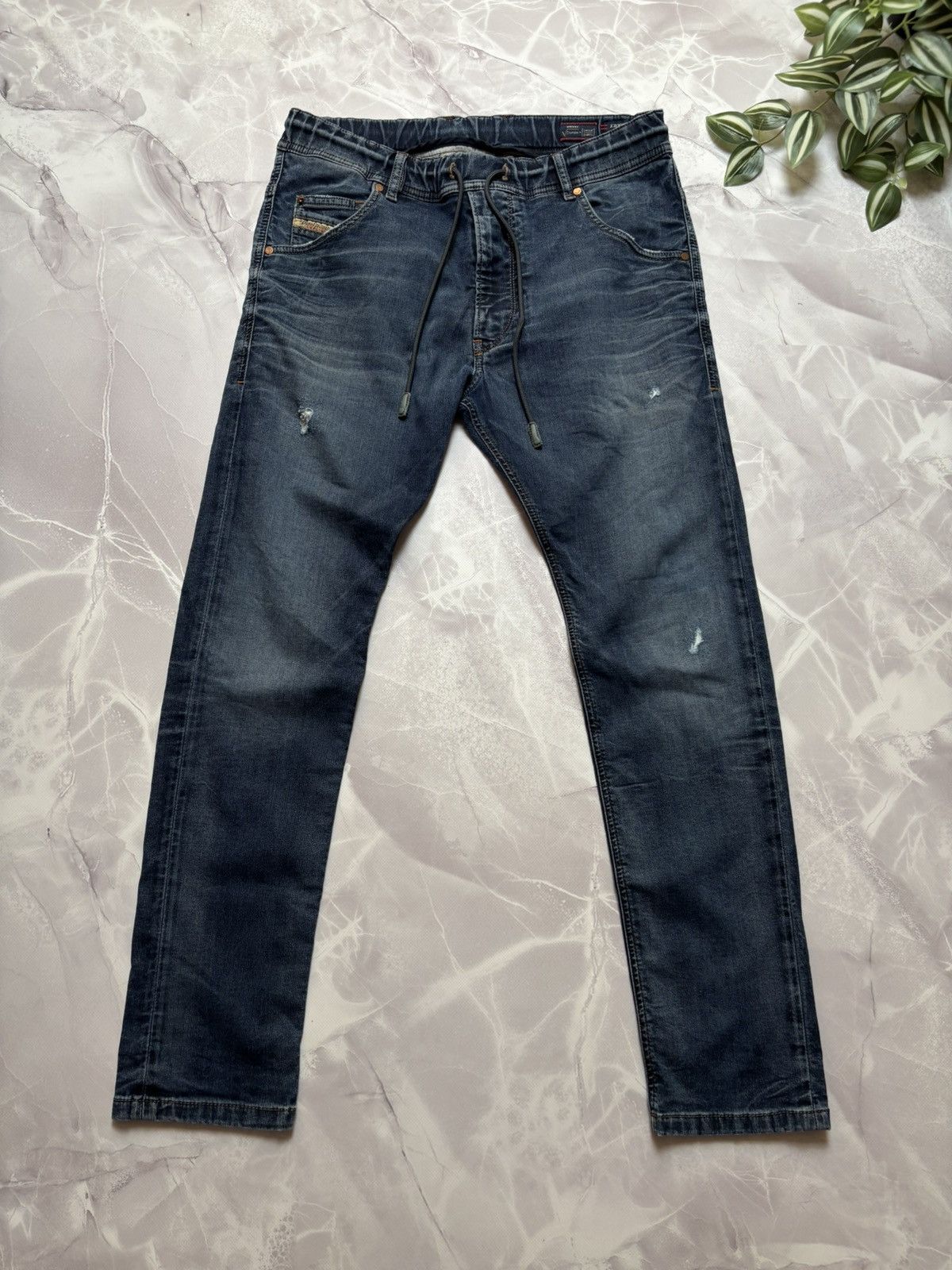 Diesel Diesel Krooley-Ne Jogg Jeans Denim Sweatpants Blue Mens 30 Size US 30 / EU 46 - 1 Thumbnail