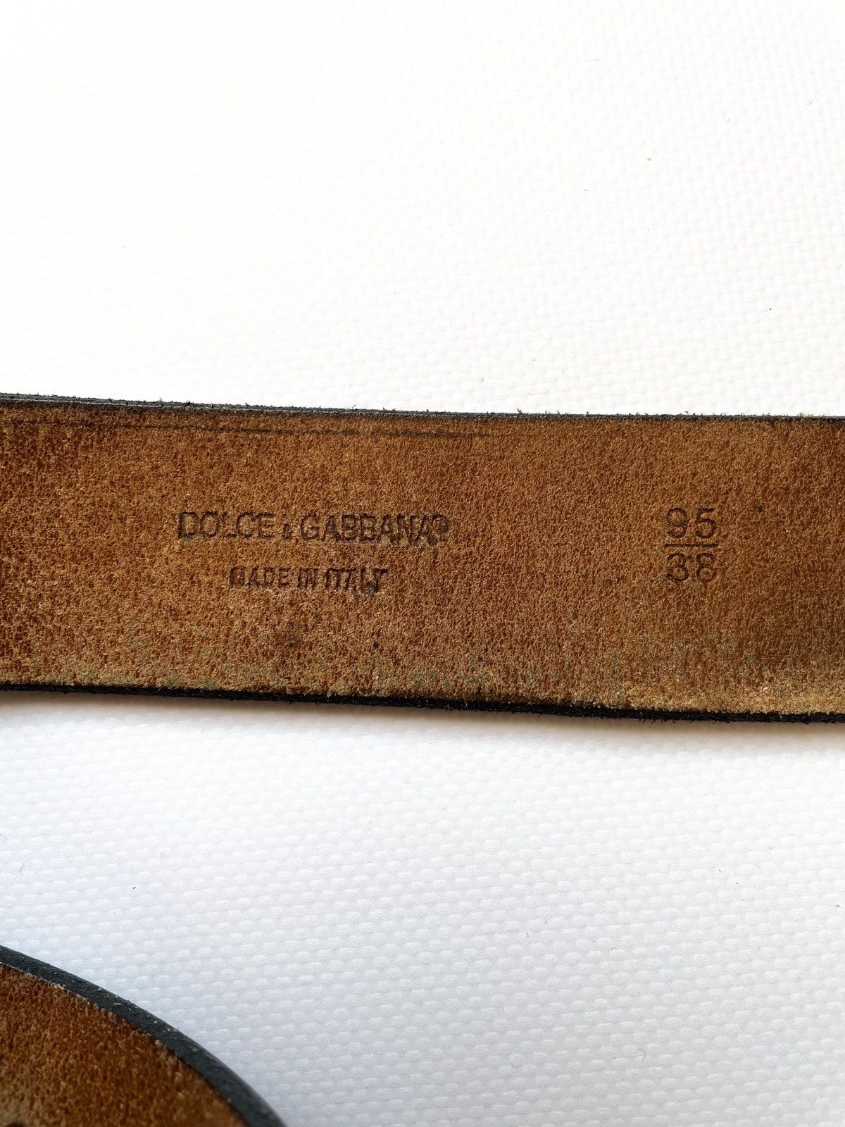 Dolce & Gabbana Vintage Dolce Gabbana logo punk leather belt big buckle Size ONE SIZE - 6 Thumbnail