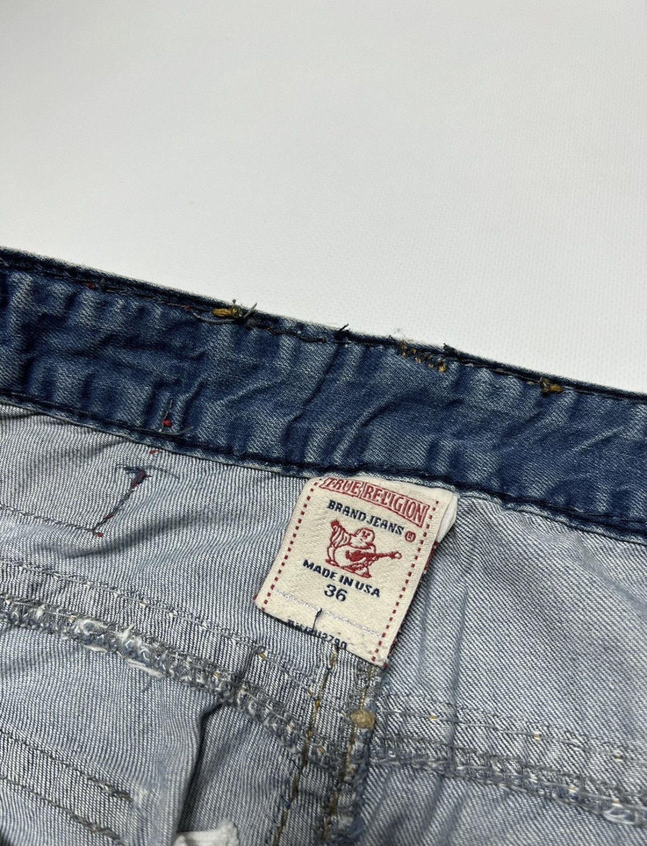 True Religion × Vintage Vintage Custom True Religion USA Denim Jeans Size US 36 / EU 52 - 9 Thumbnail