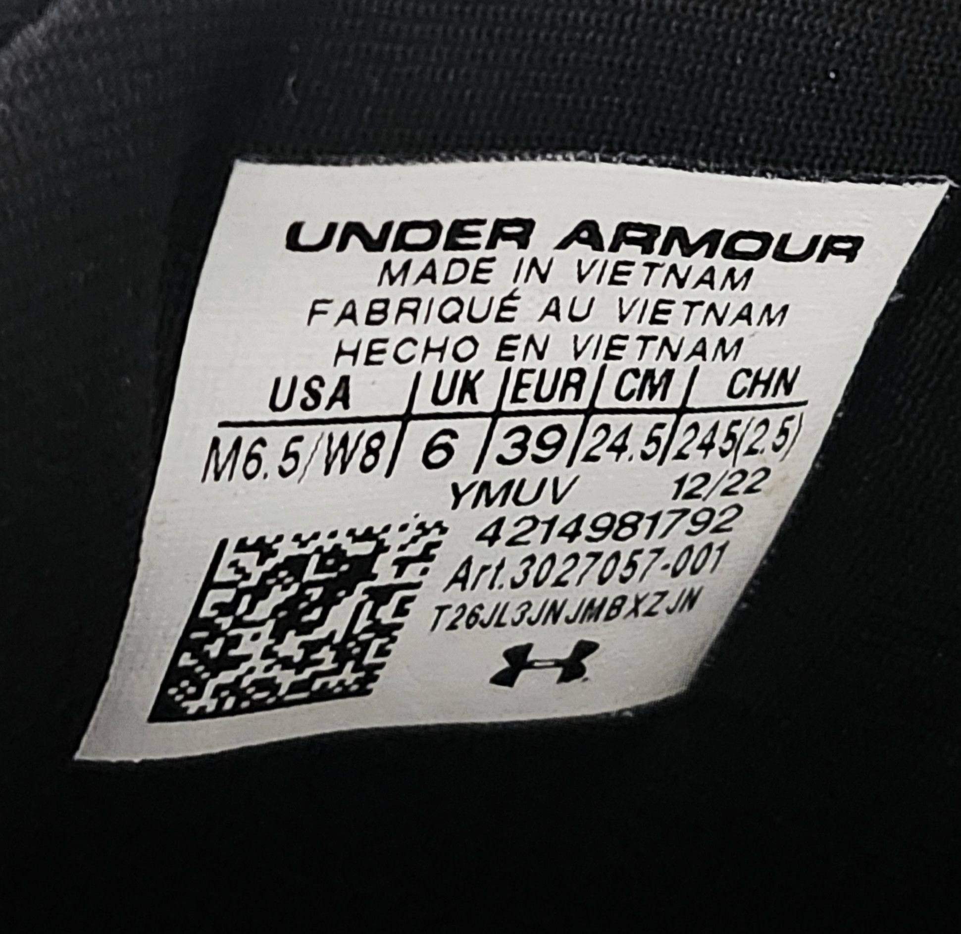 Under Armour Under Armour UA SlipSpeed Training Shoes Black 3027057-001 Size US 8 / IT 38 - 9 Thumbnail
