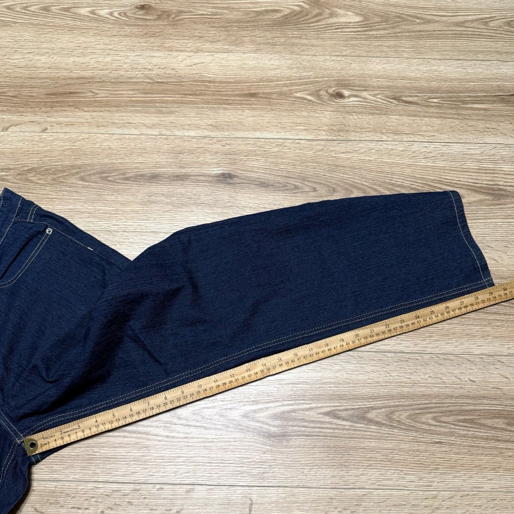 Denime VINTAGE Dkin Womens Jeans 18W Bootcut Denim Plus Size Mid Rise 30in Blue Pockets Size 40" / US 18 - 6 Thumbnail