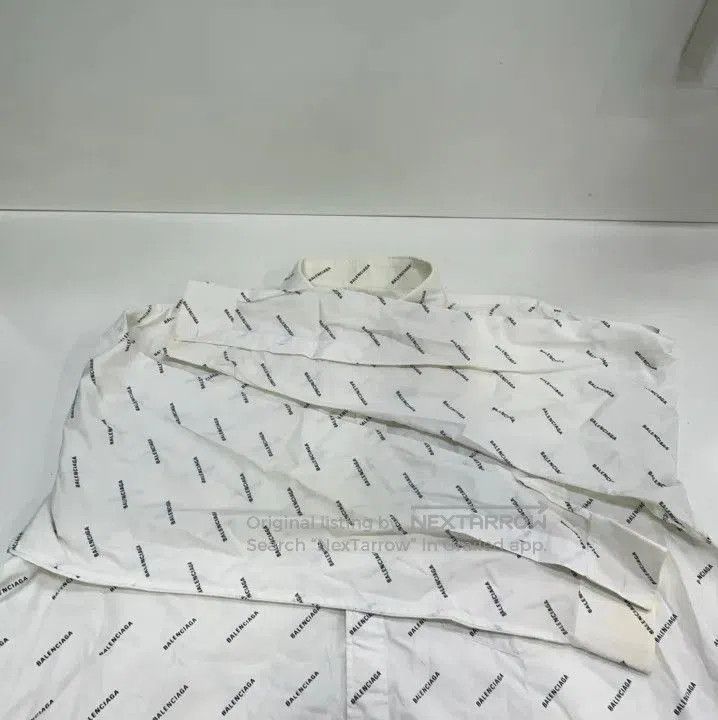 Balenciaga Balenciaga Logo Print Long Sleeve Casual Shirt. Size US M / EU 48-50 / 2 - 2 Thumbnail