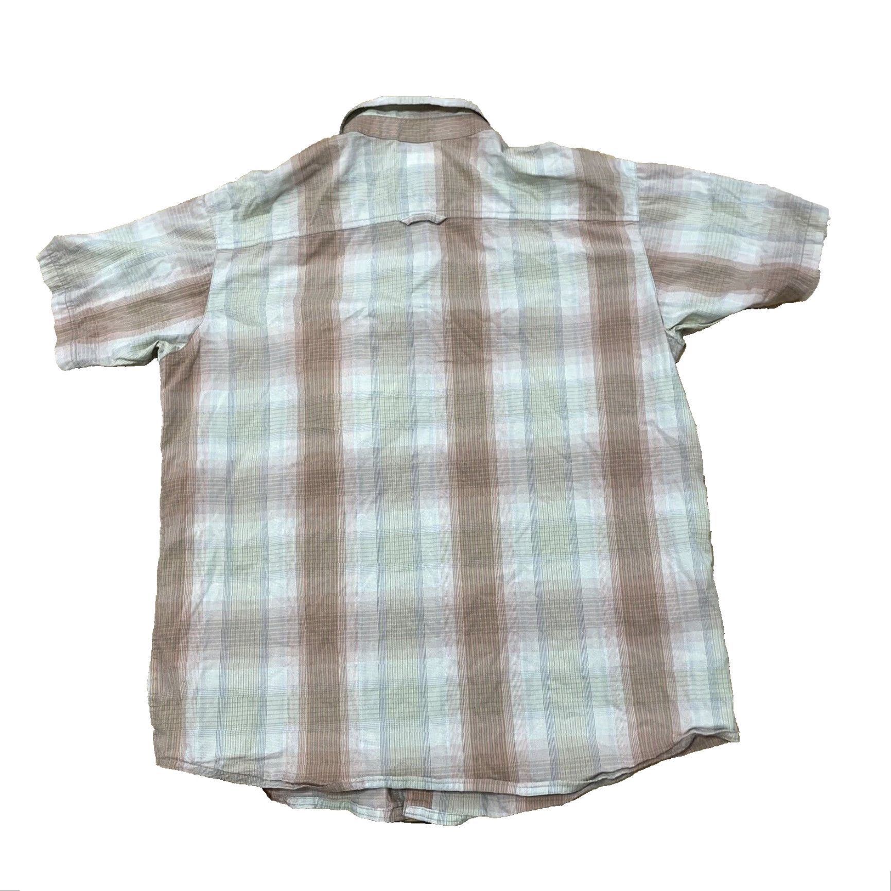 Vintage Columbia Button Shirt Men L Orange Plaid Omni Wick Short Sleeve Front Pocket Zip Pocket Outdoor Size US L / EU 52-54 / 3 - 2 Thumbnail