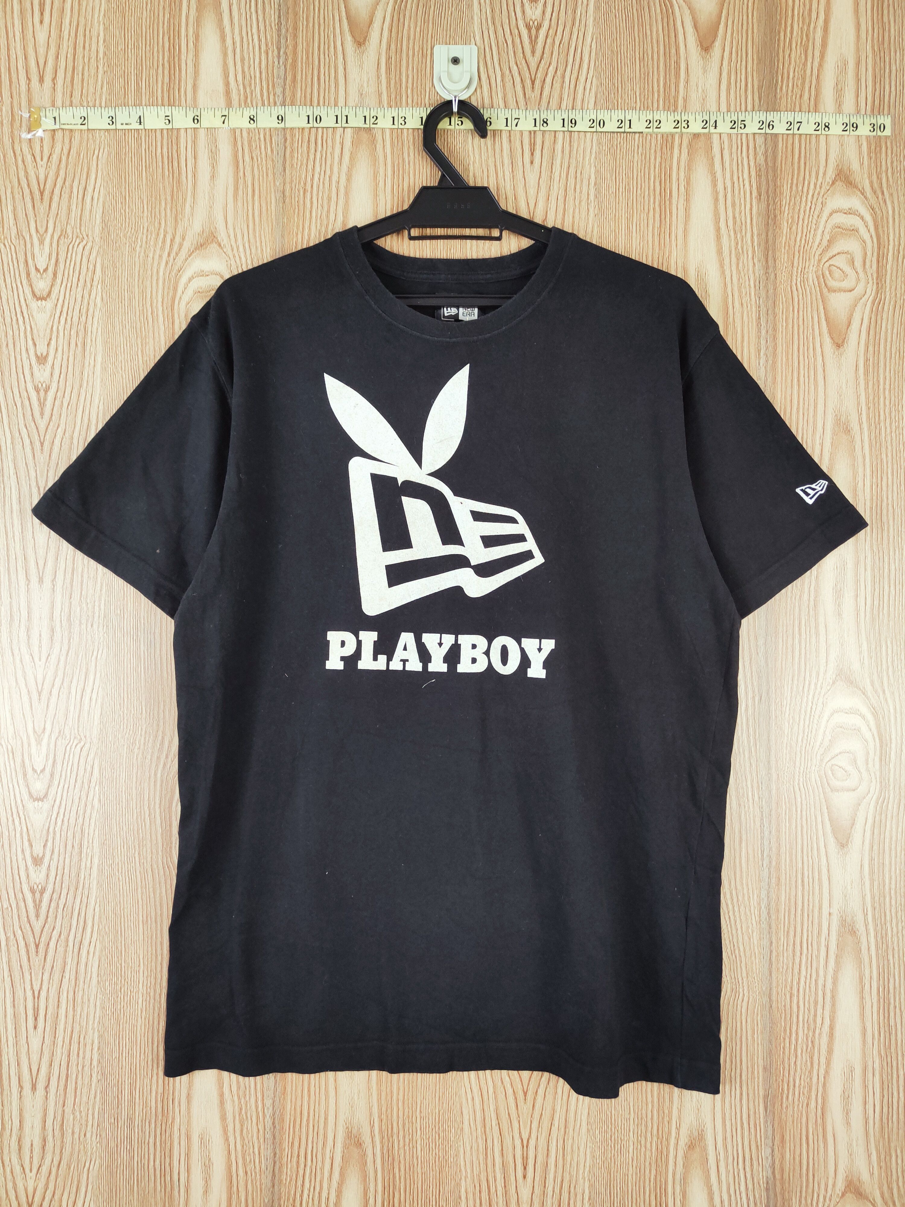 New Era Black Playboy Short Sleeve T-shirts #W414