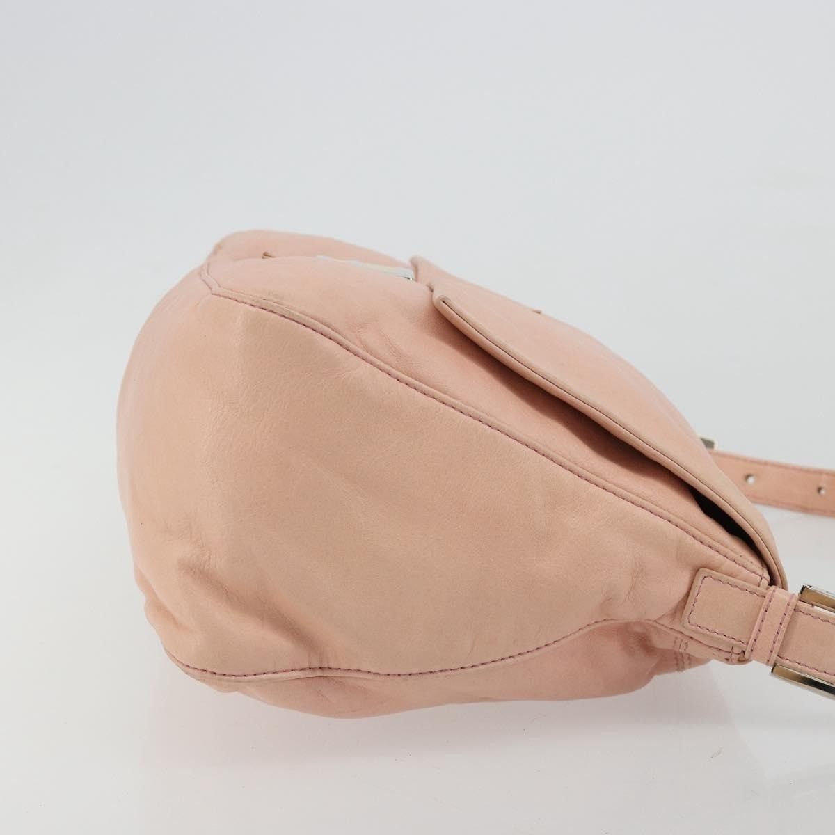 Fendi Fendi Leather Mamma Baguette Shoulder Bag Pink Size ONE SIZE - 3 Thumbnail