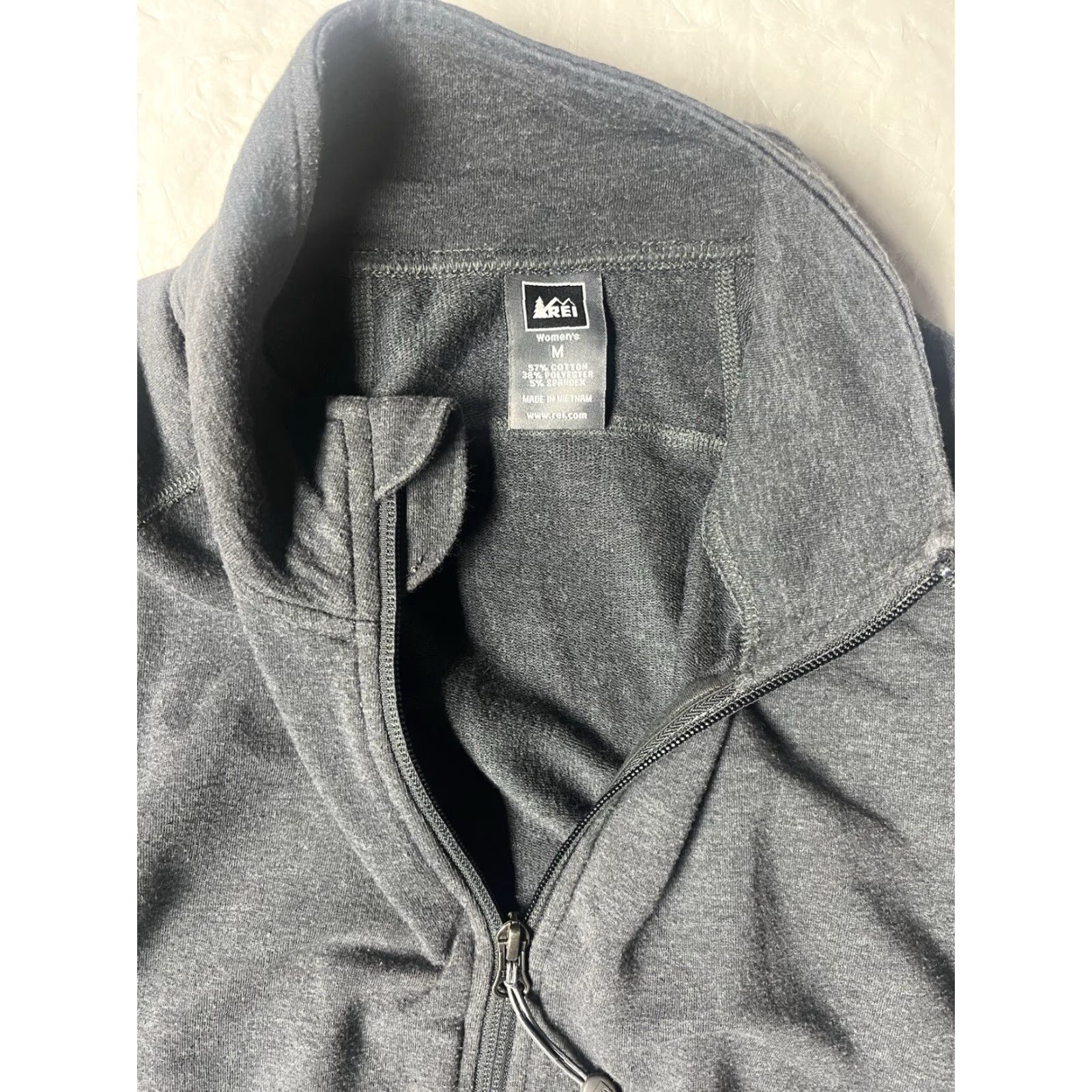Vintage REI Jacket Fleece Pockets Dark Gray Women's Size M Medium Gray Cotton Blend Size M / US 6-8 / IT 42-44 - 6 Thumbnail