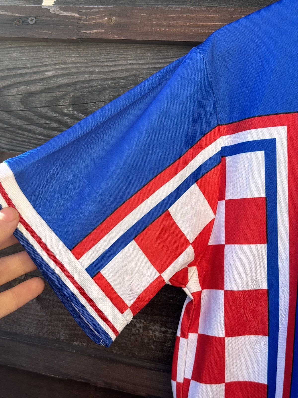 Lotto Sport 1998 Lotto Croatia #9 Suker vintage rare soccer jersey Size US M / EU 48-50 / 2 - 10 Thumbnail
