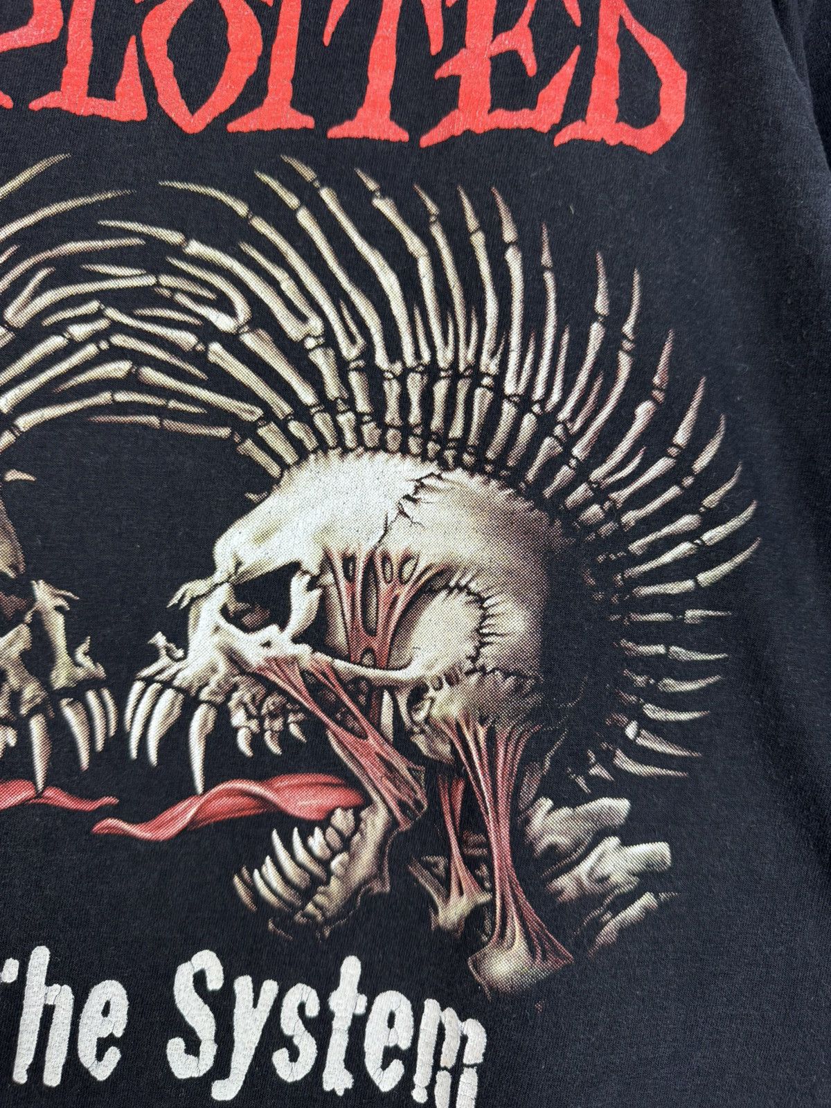 Band Tees The Exploited “Fuck The System” T-Shirt Tagged M (Fits S) Size US M / EU 48-50 / 2 - 13 Thumbnail