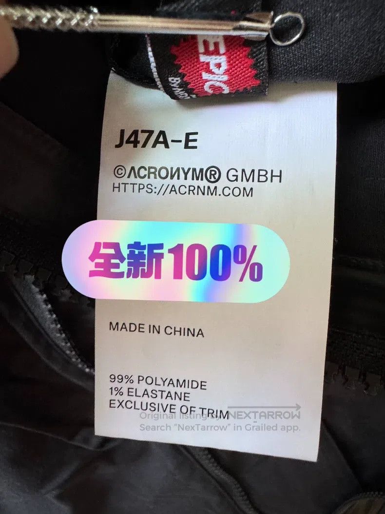 Acronym Acronym Black coat Size US XS / EU 42 / 0 - 3 Thumbnail