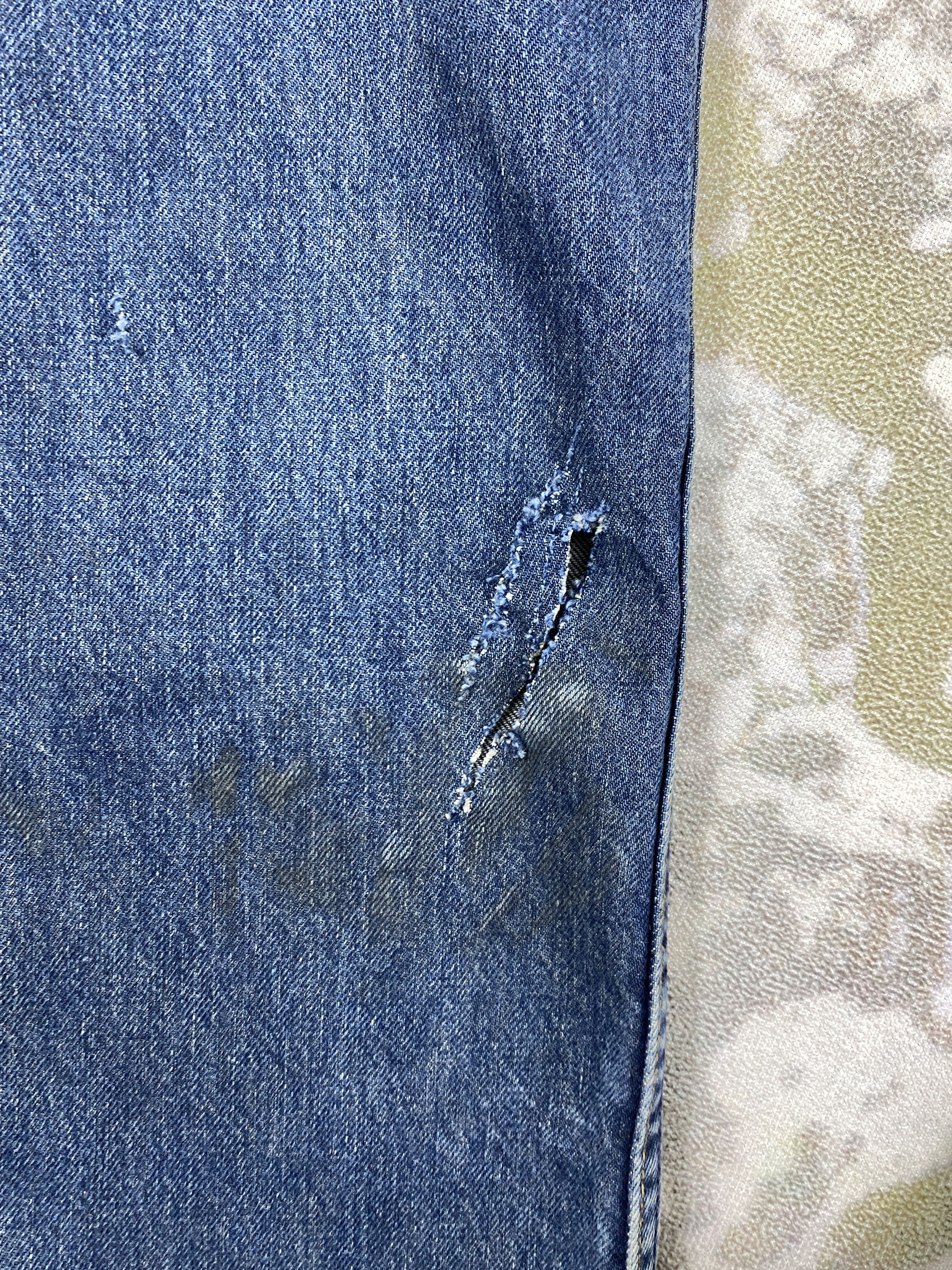 Levi's 90s Blue Vintage Levi's 504 USA 31x31.5 Denim -JN1086 Size US 31 - 16 Thumbnail